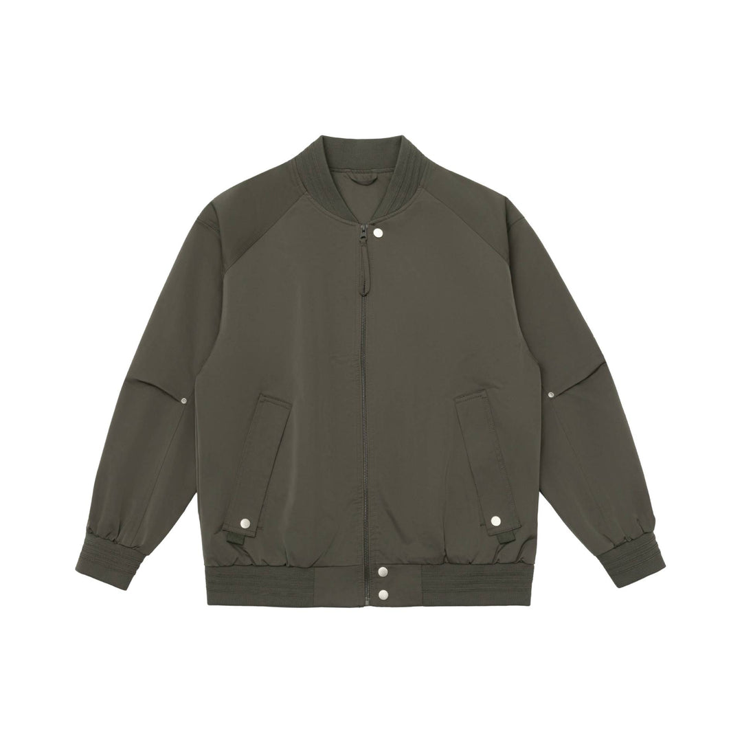 Herren Boxy-Bomberjacke mit Stehkragen, verdecktem Reißverschluss und Pattentaschen Shop Nory