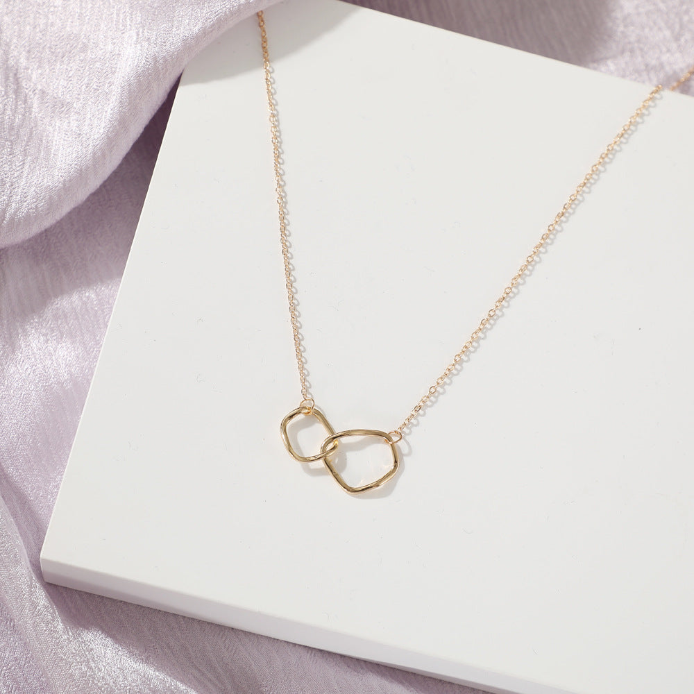 Damen Halskette mit minimalistischen geometrischen Anhängern Shop Nory