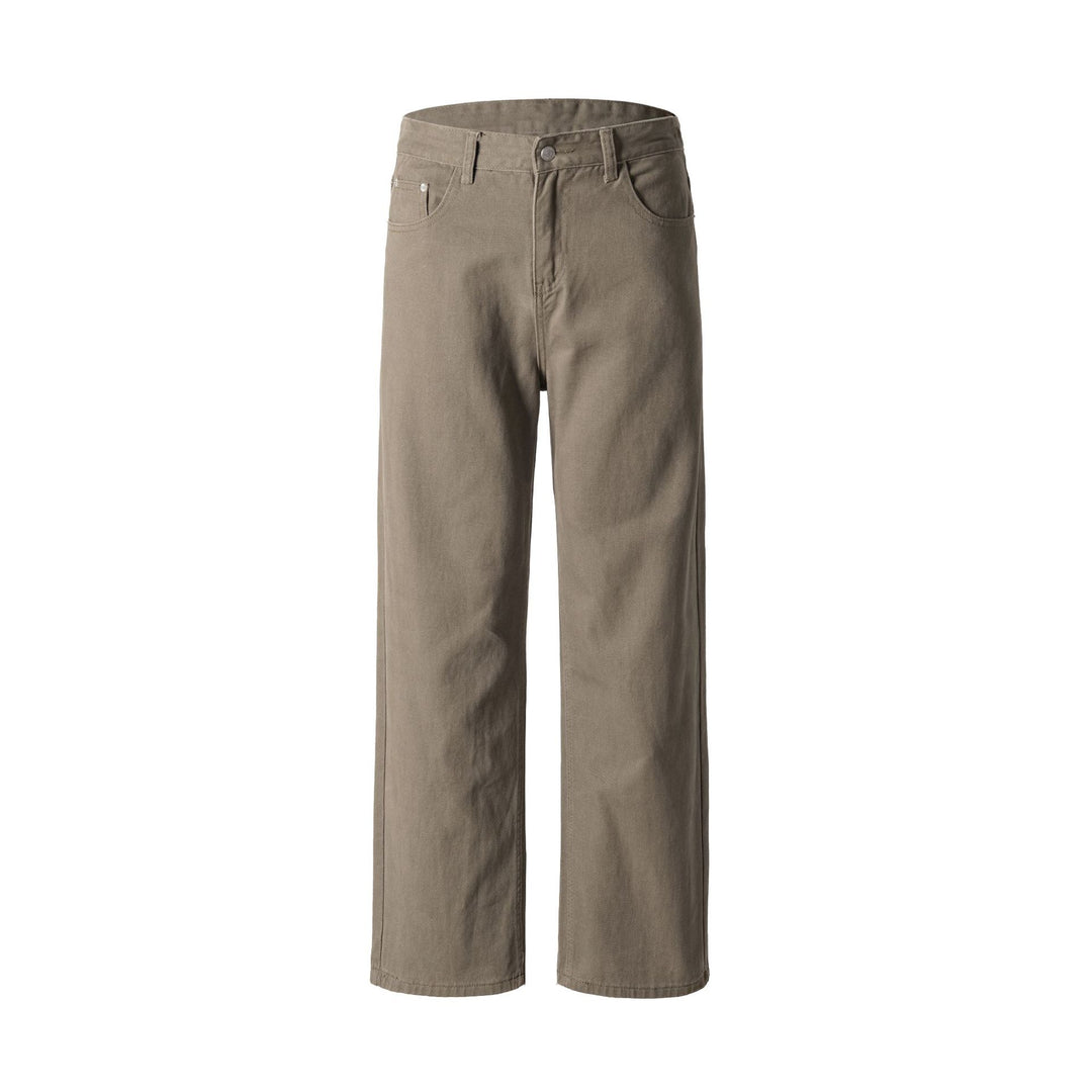 Herren Weite Baumwoll-Jeans mit hohem Bund und Five-Pocket-Design Shop Nory