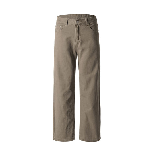 Herren Weite Baumwoll-Jeans mit hohem Bund und Five-Pocket-Design Shop Nory