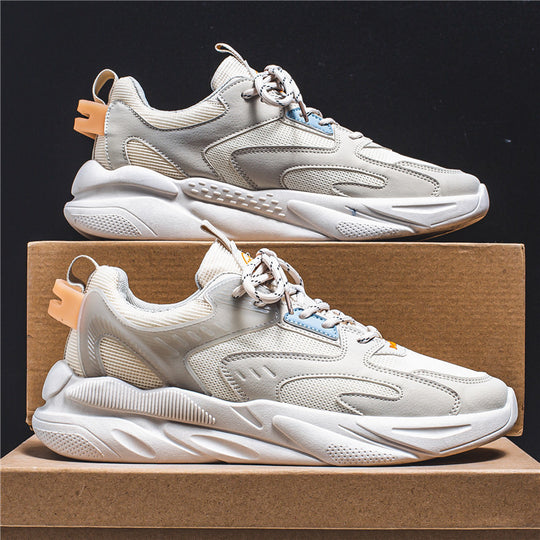Herren Voluminöser Low-Top Sneaker mit sculpted Komfortsohle und Mesh‑Velours‑Overlays Shopy Nory