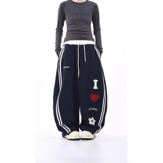 Damen Lässige Sporthose mit einzigartigen Stickereien Shop Nory