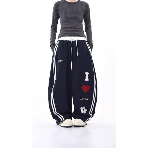 Damen Lässige Sporthose mit einzigartigen Stickereien Shop Nory