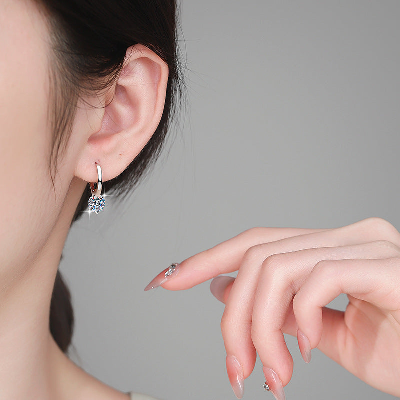 Damen Zarte Ohrringe mit funkelndem Kristall Shop Nory