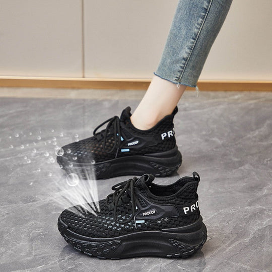 Damen Atmungsaktive Speed-Sneaker mit rutschfester Sohle und innovativer Oberflächenstruktur Shopnory