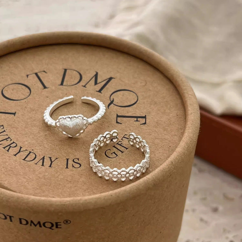 Damen Offener Ring mit elegantem Wellenmuster und strukturiertem Design Shop Nory