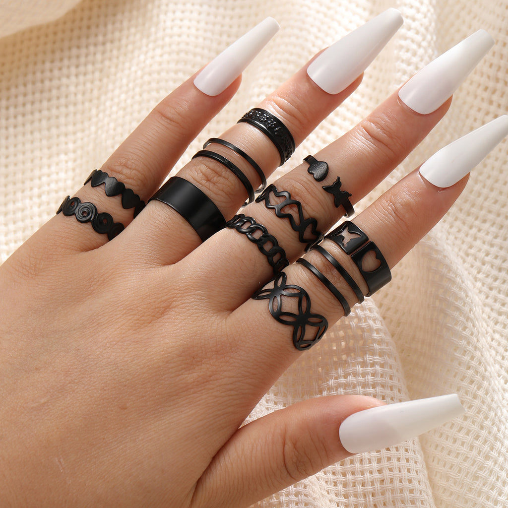 Damen Ring-Set mit kreativen, skulpturalen Designs Shop Nory