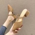 Damen elegante Sling-Pumps mit verstellbarem Riemchen und spitzem Zehenbereich