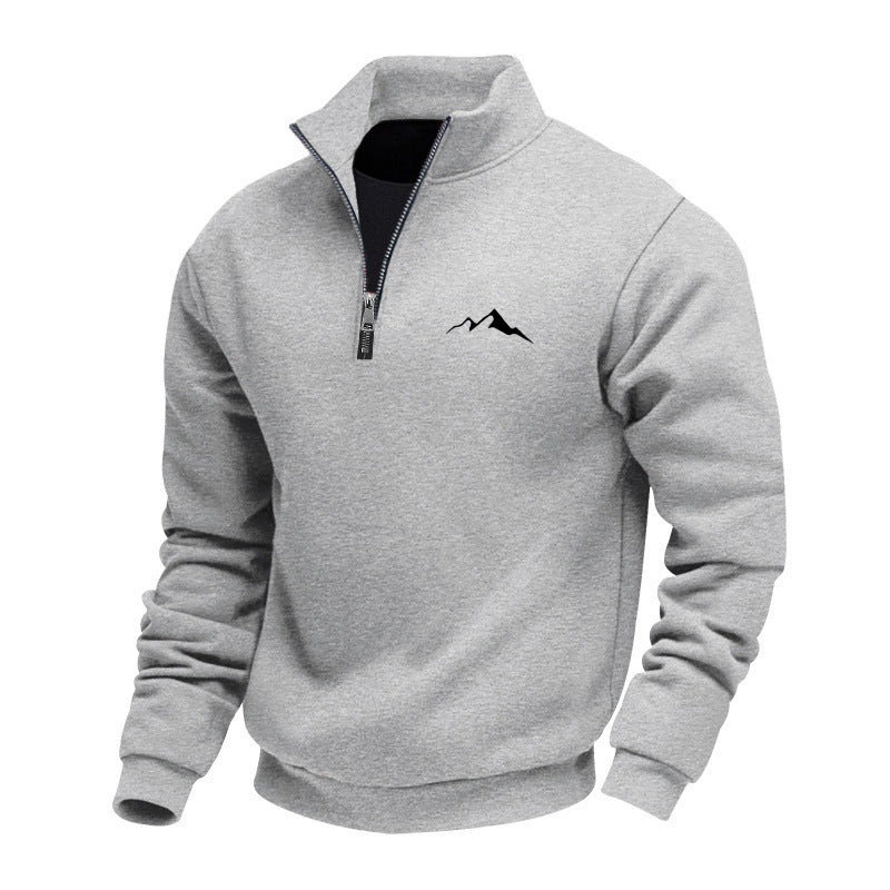 Herren Sweatshirt mit kurzem Reißverschluss Shop Nory