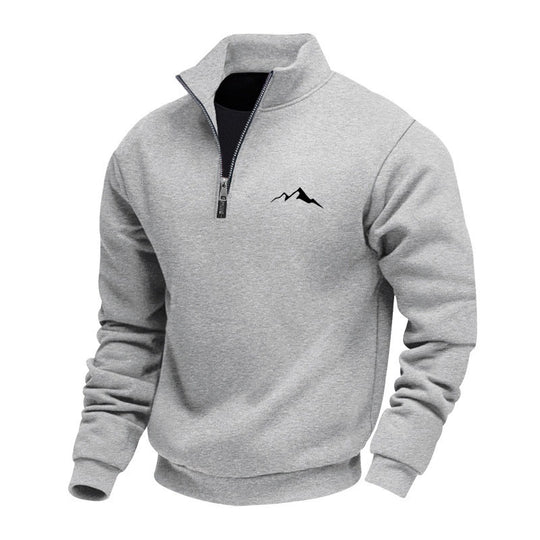 Herren Sweatshirt mit kurzem Reißverschluss Shop Nory
