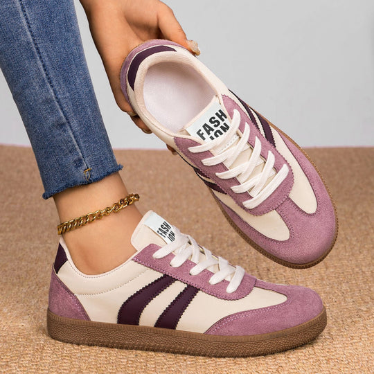 Damen Modische Sneakers mit eleganter Sohle und atmungsaktiver Oberfläche