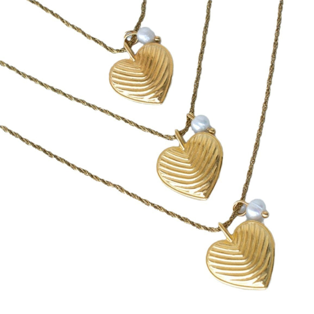 Damen Halskette mit elegantem Herzanhänger aus hochwertigem Edelstahl Shop Nory