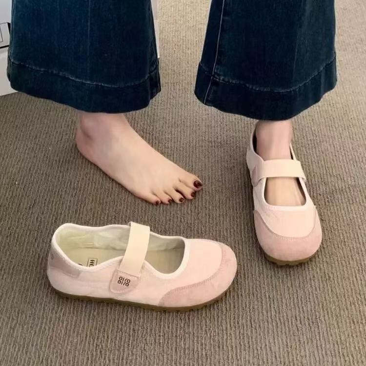 Damen Komfortable Ballerina-Schuhe mit herausnehmbarer Sohle