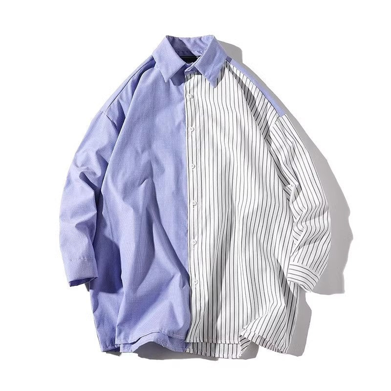 Herren Trendy Hemd mit asymmetrischem Design und urbanem Chic