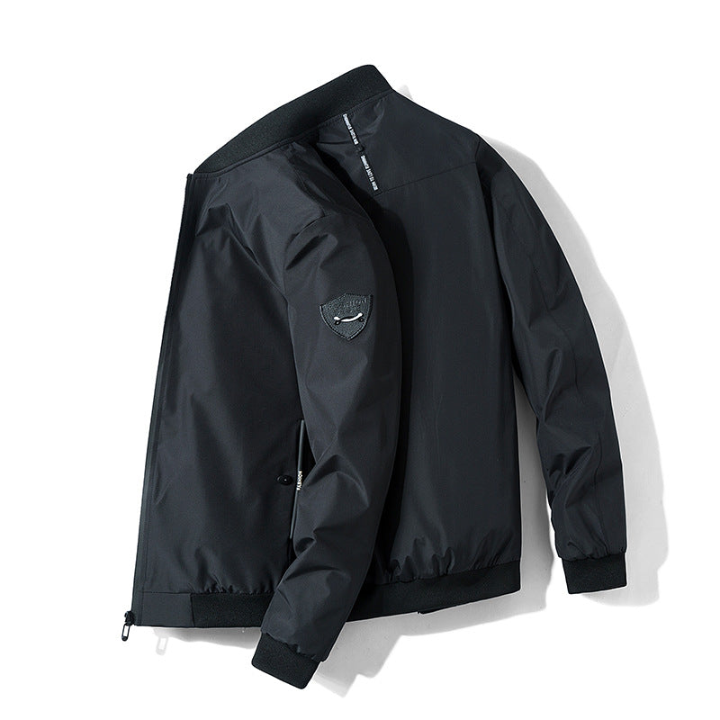 Herren Urbaner Microfaser-Bomber mit wasserabweisender Membran und verdecktem Frontzip Shop Nory