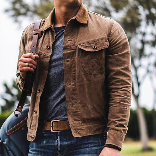 Herren Baumwolljacke mit praktischen Taschen und modernem Schnitt