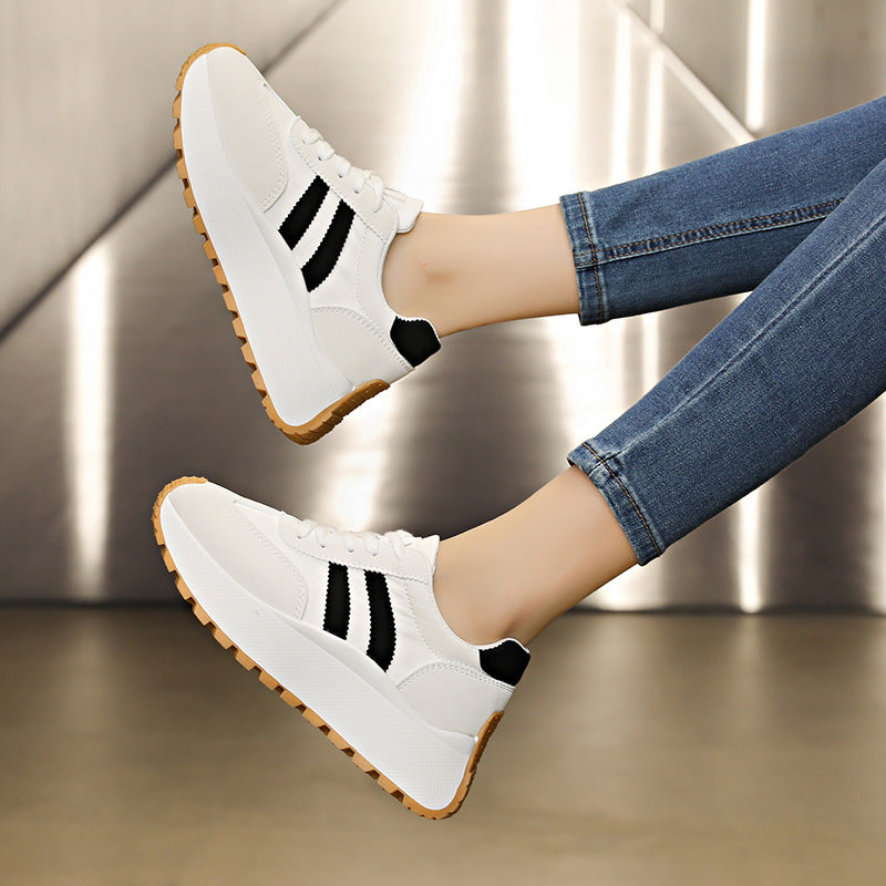 Damen nan Plateau-Chunky-Sneaker mit verstärkter Zehenkappe, profilierter Gummilaufsohle und stoßdämpfender EVA-Zwischensohle Shop Nory