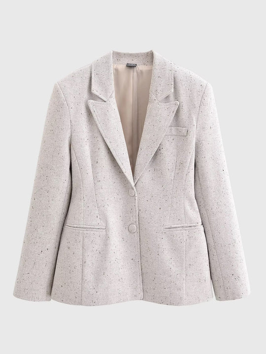 Damen Taillierter Bouclé‑Blazer mit Wiener Nähten und verdeckter Knopfleiste Shop Nory