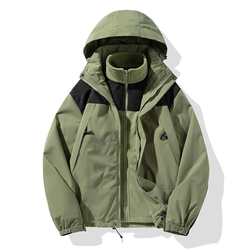 Herren Zweiteiliges Softshell-Set mit abnehmbarem Fleece‑Innenlayer und verstellbarer Kapuze Shop Nory