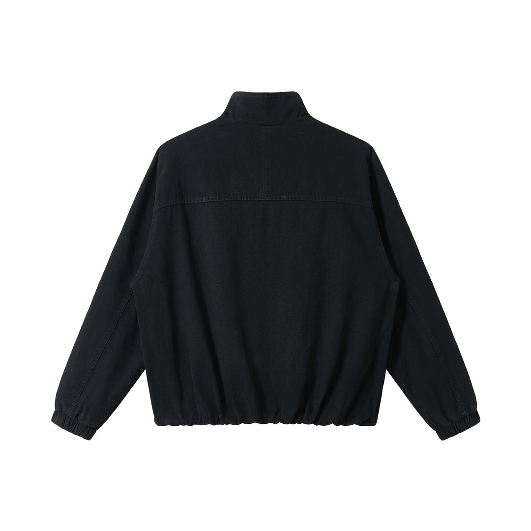 Herren Boxy-Canvas-Fieldblouson mit hohem Stehkragen und elastischem Saum Shop Nory