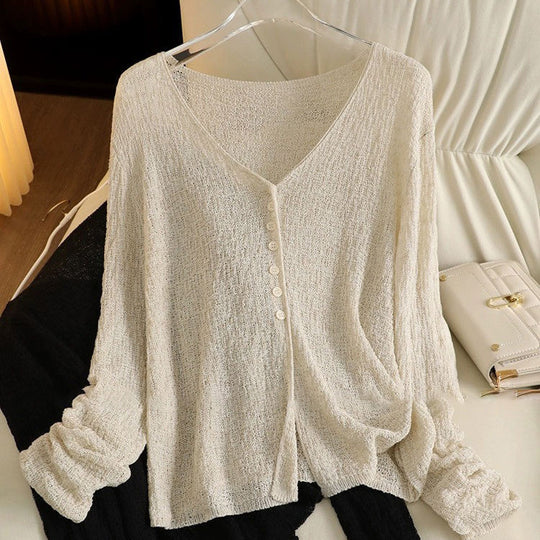 Damen Eleganter V-Ausschnitt Pullover Shop Nory