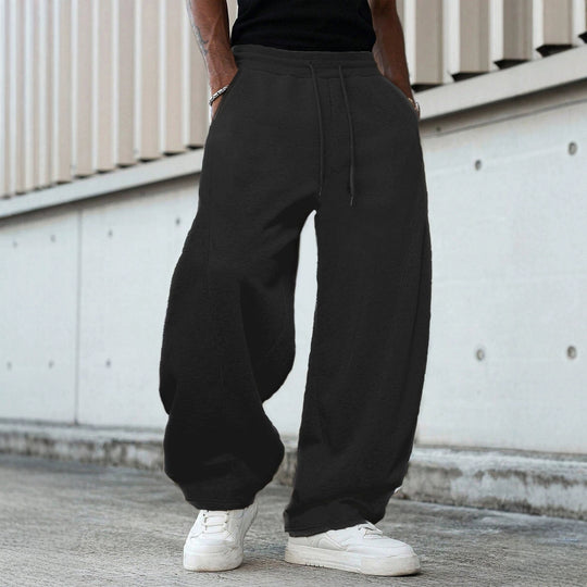 Herren weite Sweatpants im Baggy Cut mit elastischem Bund, Tunnelzug und Eingrifftaschen Shop Nory