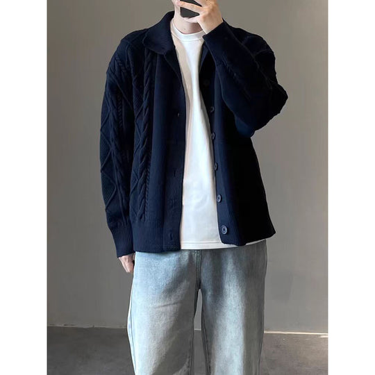 Herren Grobstrickjacke mit Kabelmuster Shop Nory