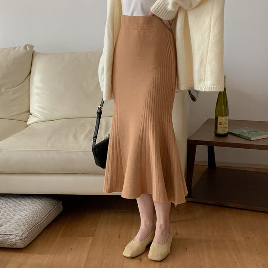 Damen Eleganter Plissee-Midirock Shop Nory
