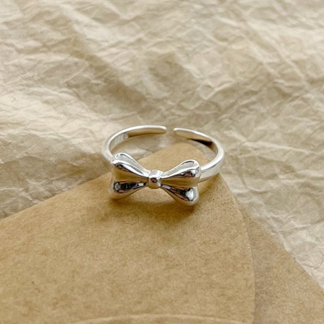 Damen Offener Ring mit kunstvollem Schleifen-Design Shop Nory
