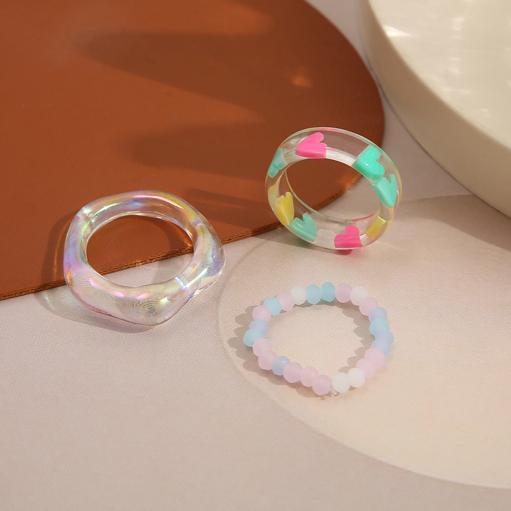 Damen Ring-Set mit zarten Perlen und elegantem Design Shop Nory