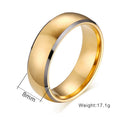 Herren Ring mit polierter Oberfläche und elegantem zweifarbigen Design Shop Nory