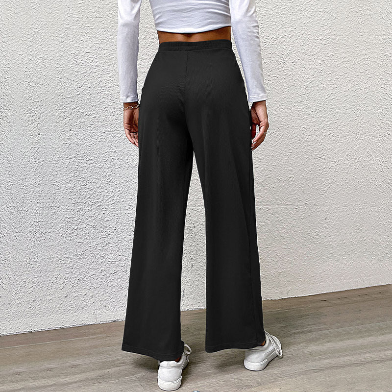 Damen Weite High‑Waist Stoffhose mit Bundfalten und Palazzo‑Silhouette Shop Nory