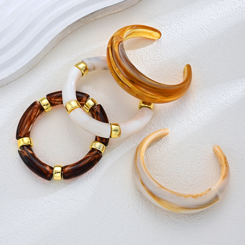 Damen Armband-Set aus hochwertigem Acryl mit elegantem Design Shop Nory