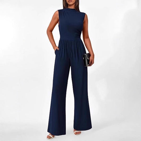 Damen eleganter Jumpsuit mit weitem Bein und taillierter Silhouette Shopnory