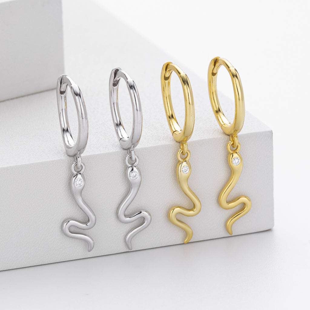 Damen Ohrhänger mit elegantem Schlangen-Design Shop Nory
