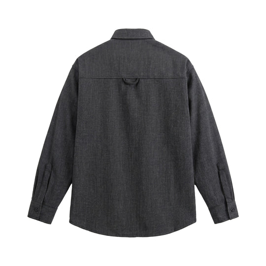 Herren Oversize-Hemdjacke aus leichter Denim-Optik mit sichtbaren Ziernähten Shop Nory