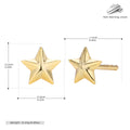 Damen Ohrstecker im eleganten Sternendesign aus 925 Sterling Silber Shop Nory