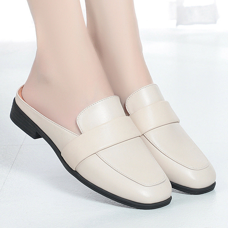 Damen Komfortable Slipper aus hochwertigem Leder mit schickem Riemen Shopnory