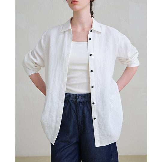Damen Modische langärmlige Bluse Shop Nory