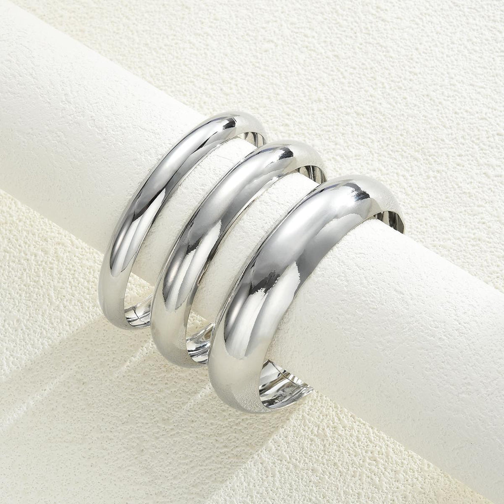 Damen Armreifen-Set mit geschwungenem und glänzendem Design Shop Nory