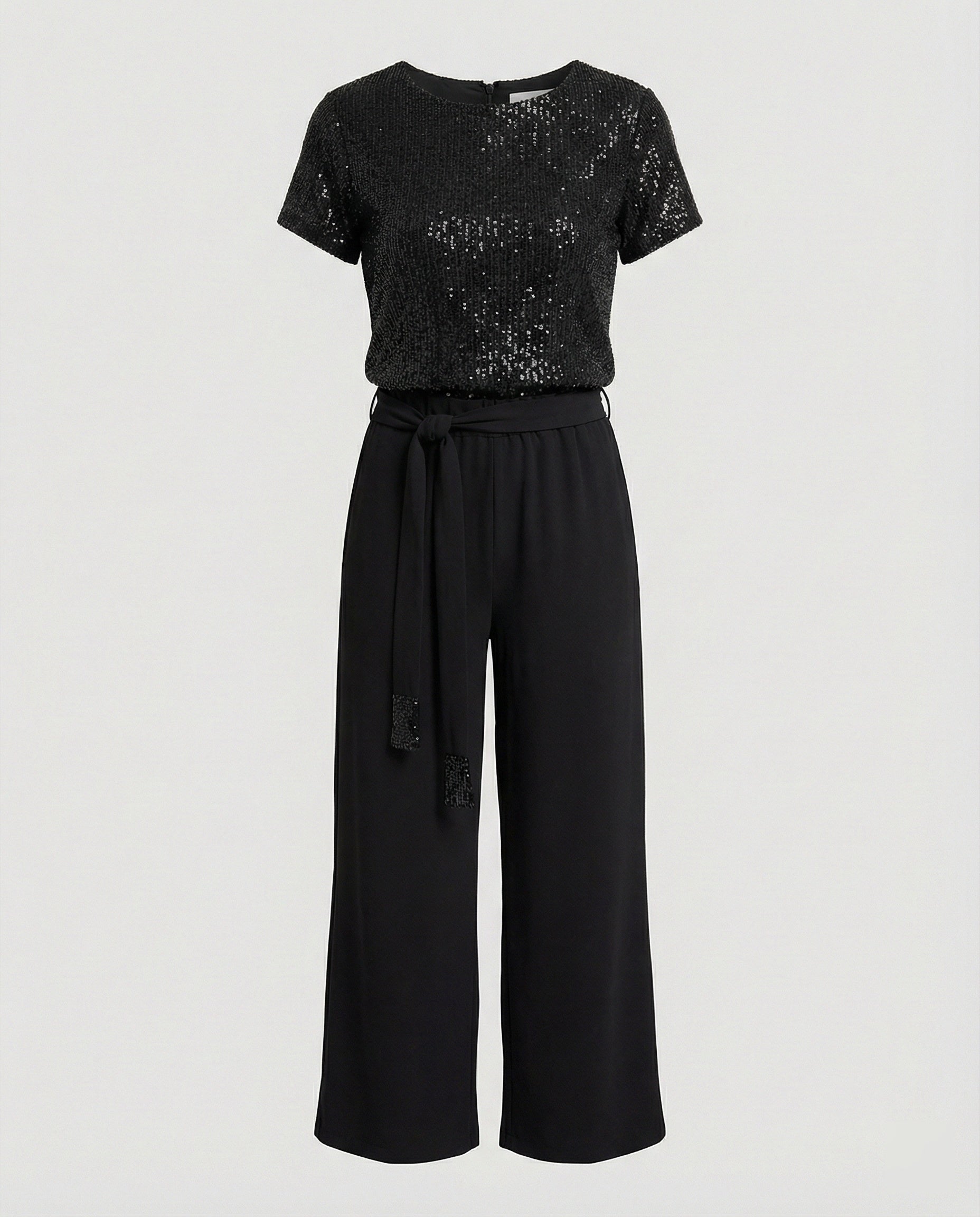 Damen Zweiteiler Set Pailletten elegant