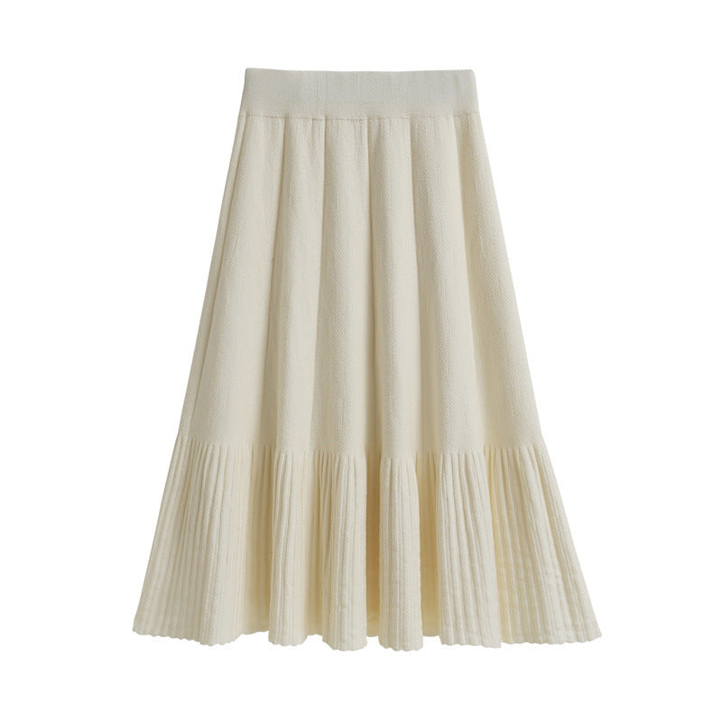 Damen Plissierter Maxi-Rock mit stylishen Falten Shop Nory
