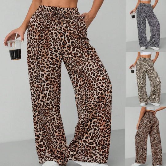 Damen Weite Tiermuster-Hose