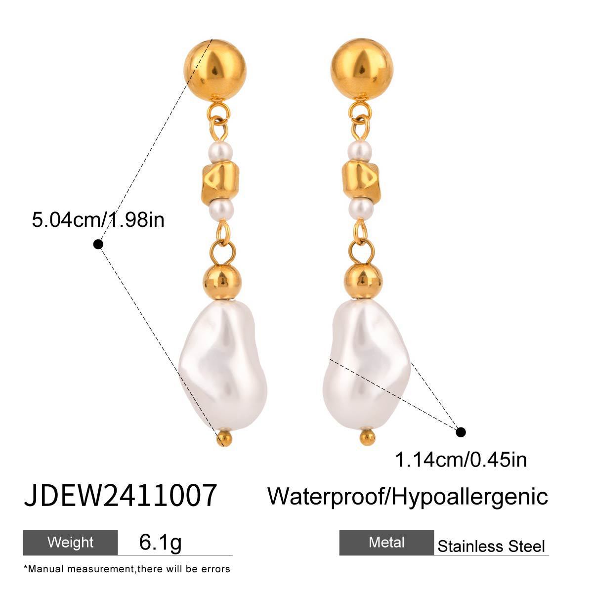 Damen Ohrhänger mit modernem Skulptur-Design und hypoallergener Edelstahlverarbeitung Shop Nory