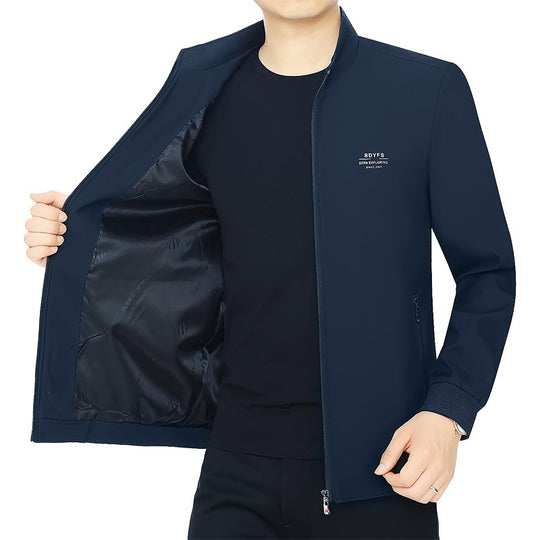 Herren Stehkragen-Übergangsjacke mit wärmendem Kunstfell-Innenfutter Shop Nory