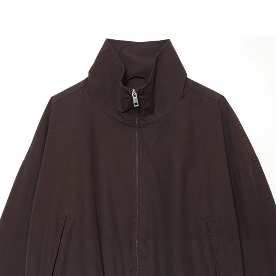 Damen utilitaristische Kurzjacke mit Reißverschluss und Hemdkragen Shop Nory