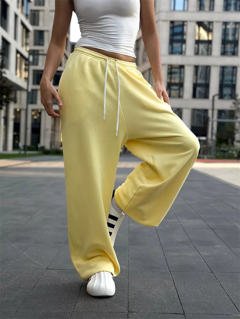 Damen nan oversized Sweathose mit breitem Bund und Kordelzug Shop Nory