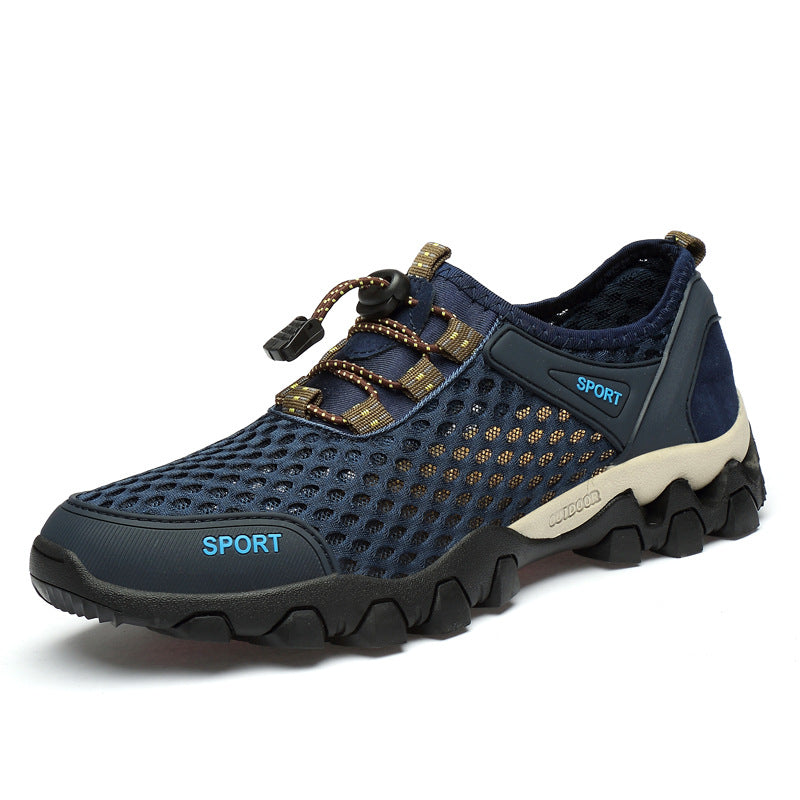 Herren Atmungsaktive Outdoor-Sportschuhe mit rutschfester Sohle