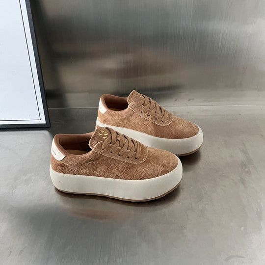 Damen Sneaker aus hochwertigem Wildleder mit dämpfender Sohle Shopnory