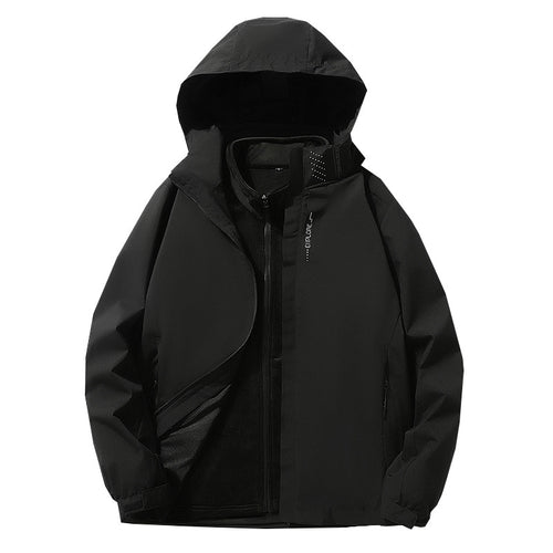 Herren Dreilagige wasserdichte Outdoor-Softshelljacke mit abnehmbarer Fleece-Innenjacke Shop Nory